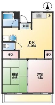 ヒルサイドコーポの間取り画像