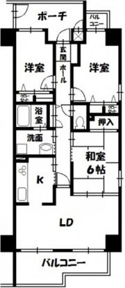 サーパス西古松Ⅰの間取り画像