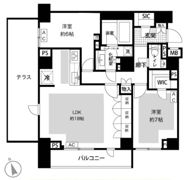 ディアナコート池田山公園 201号の間取り画像