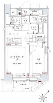 アヴニールイシ南千住の間取り画像