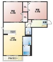 プリンス Ⅱ棟の間取り画像