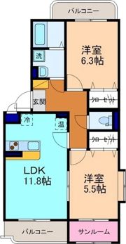 グランシェールの間取り画像