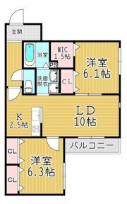 M’S SQUAREの間取り画像