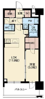 リッツ新大阪プレミアムの間取り画像
