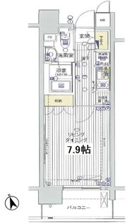 レックス海岸通りレジデンスの間取り画像