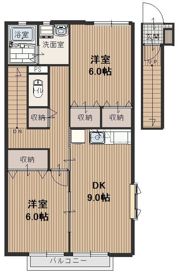 コンフォート上福岡Aの間取り画像