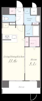 エムズセントラル上新庄の間取り画像
