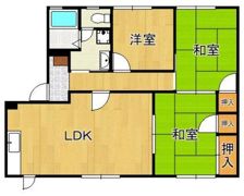 カレッジヒルズ A棟の間取り画像