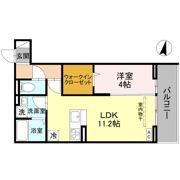 Noble villa鹿手袋 Aの間取り画像