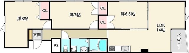 K`sガーデン神明の間取り画像