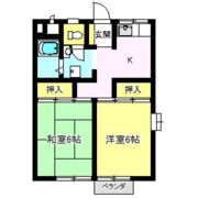 ハイツ冨所の間取り画像