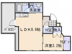 グランカーサ三篠の間取り画像