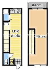 御幸東町テラスハウスの間取り画像