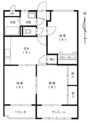 サニーガーデンの間取り画像