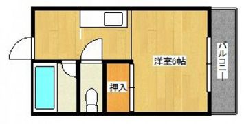 矢部第二ビルの間取り画像