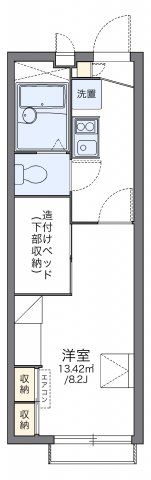 レオパレス大徳Cの間取り画像