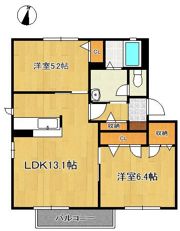 グランパルク本城 B棟の間取り画像