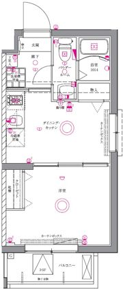 ユリカロゼAZ墨田イーストの間取り画像