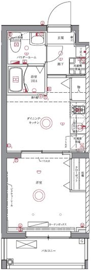 ユリカロゼAZ墨田イーストの間取り画像