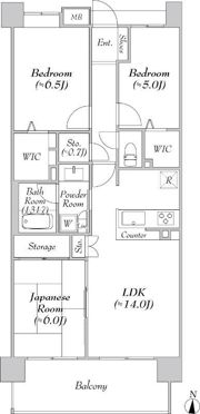 グランシエロ志木アールコートの間取り画像