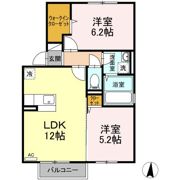 ボナールユート A棟の間取り画像