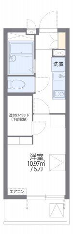 レオパレス遊眠舎の間取り画像