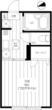 ハイツオオハシの間取り画像