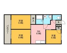 宗野ハイツの間取り画像