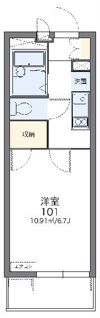 レオパレスひすいの間取り画像