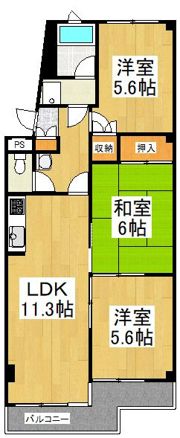 スカイマンション藤の間取り画像