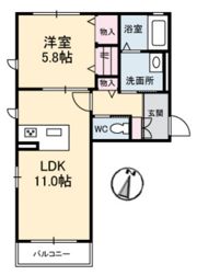 カーサ グレイスの間取り画像