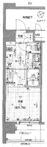 エスリード梅田グレイスの間取り画像
