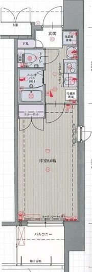 パルティール今池アネックスの間取り画像