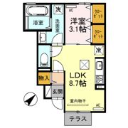 グローリー Jの間取り画像