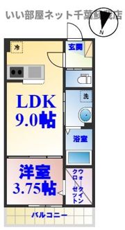 AJ蘇我Ⅱの間取り画像