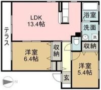 シャーメゾン・ヴェルデD棟の間取り画像