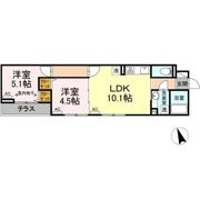 セレスティア南花畑Ⅱの間取り画像