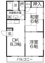 レジデンス藤の間取り画像