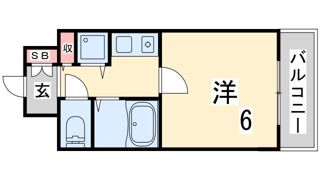 パルシオ三宮フラワーロードの間取り画像