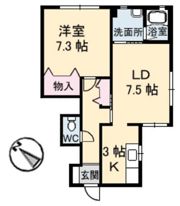 ヴィラ岩原の間取り画像