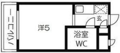 ライオンズマンション三宮の間取り画像