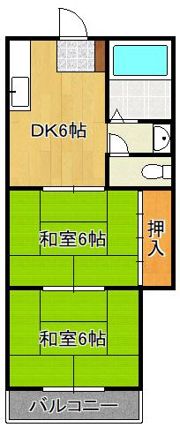 ハイツ竹村の間取り画像