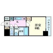 プレサンス難波駅前の間取り画像