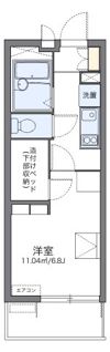 レオパレスエクレールK下大槻の間取り画像