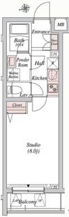 エストゥルース桜川の間取り画像