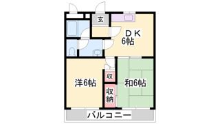 エクレール衣掛の間取り画像