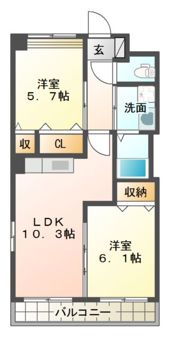 インペリアルコートの間取り画像