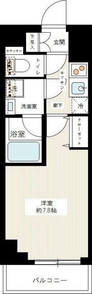 ルクシェール浅草の間取り画像