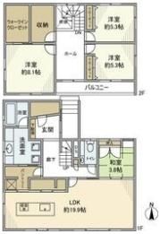 大字石浜字南ヶ丘戸建の間取り画像