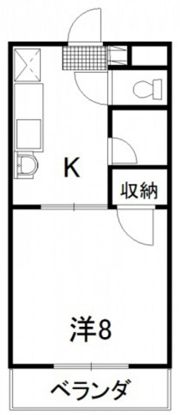 コーポ本永2の間取り画像